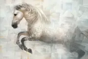 Andalusian horse 13" X 19" numbered western equestrian PRINT by LEE CASBEER