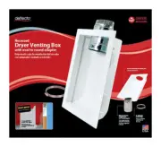 Deflect-O DVBOXKIT White Recessed Dryer Venting Box 4 Dia. in. (Pack of 2)