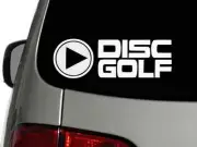 PLAY DISC GOLF Vinyl Decal Car Wall Window Sticker CHOOSE SIZE COLOR