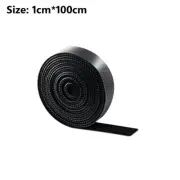 1/3/5M Long 1 1.5Cm Width Reusable Ties Hook and Loop Fastener Tape Nylon Tape C
