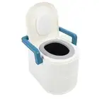 Bedside Commode Toilet Detachable Armrests Soft PU Cushioning Non Slip Dual BT5
