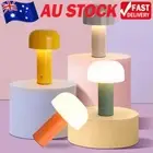 LED Mushroom Table Lamp Cordless Table Lamp USB Rechargeable Touch Lamp