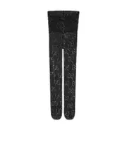 GG pattern tights S,M Black