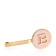 Balmain Hair Slide Limited Edition, Pink and Gold B Slide