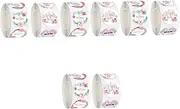 Homoyoyo 4sets 2 Rolls Happy Mother Day Adhesive of Decorative Stickers for Present Wrapping DIY Crafts and Greeting Cards Easy to Use Trace Sealing Stickers 2rolls*4