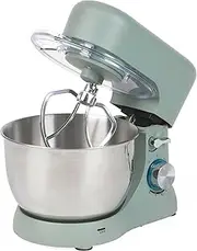 Progress EK5234PTEAL Go Bake Stand Mixer- Large Electric Whisk with 4L Stainless Steel Bowl, 8 Speeds and Pulse Function, Mixing Beater, Dough Hook, and Whisk Attachments, Splash Guard, 1300W, Teal