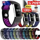 For Fitbit Charge 3/4 Soft Silicone Adjustable Replacement Sport Strap Band