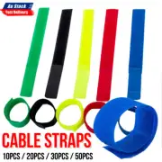 10/20/30/50Pcs Straps Wrap Wire Cord Organizer Cable Tie Rope Line Holder