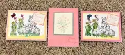Set of 3 Handmade Easter Greeting Cards~