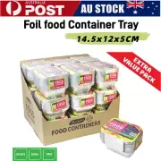 Aluminum Foil Trays BBQ Disposable Roasting takeaway Oven Baking Containers Lids
