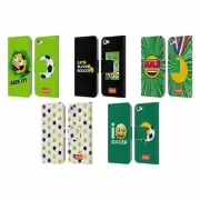 OFFICIAL emoji® FOOTBALL LEATHER BOOK WALLET CASE COVER FOR APPLE iPOD TOUCH MP3