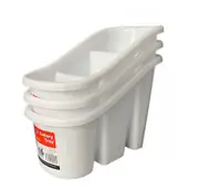 SMARTLINK 6pcs Plastic Cutlery Holder 3 Compartments 21x10.7x14.2cm Utensil Organizer