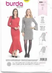 B191 BURDA 6364: DRESS SIZE 8-18 SEWING PATTERN