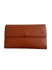 LOUIS VUITTON Brown Epi Leather Long Wallet