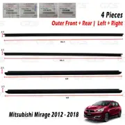 Set 4dr Outer Weatherstrip Door Belt For Mitsubishi Mirage Space Star '12 '18