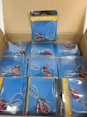 Qty of 45 - Stellar Labs 3.5mm to 2 RCA Cable Gold Plated 3ft - New in Packages