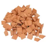 Miniature Bricks,Clay Mini Wall Brick for Model Building Grey 100PCS Scale 1/12