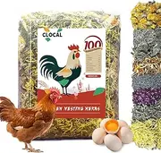 CLOCAL 35 Oz Chicken Nesting Herbs Flowers Coop Refresher 2.2lb Premixed 8 Dried Herbs Natural Nesting Box Herbs for Chicken Coop Freshness Promote Egg Laying Help Coop Smell