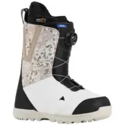 Men's BURTON Moto BOA Snowboard Boots - BLACK/WHITE/SNOWFALL CAMO