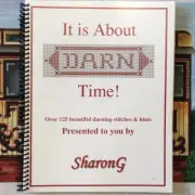 Sharon G Its About Darn Time Needlepoint stitch reference book Open stitching
