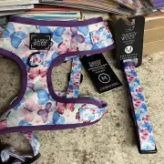 Sassy Woof Dog Harness & Collar Medium New