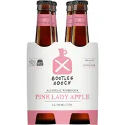 Bootleg Booch Alcoholic Kombucha Pink Lady Apple 4 Pack