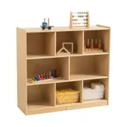 Jooyes 8 Cubby Cabinet Kids Bookshelf Organiser Storage - H91cm - oak | 91cm | Toys Storage Cabinet