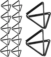 STOBAZA 36pcs Triangle Table Number Holders Elegant Metal Card Holders for Weddings Parties Events Home Use Securely Display Name Cards Memos Photos and Menus Design