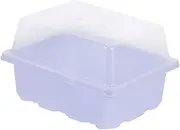 Abaodam 2 Sets Germination Trays with Transparent Lid Durable Garden Propagator for Optimal Plant Growth and Warm Environment for Seedlings and Vegetables
