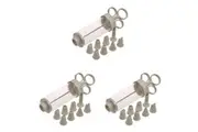 3x Appetito Syringe Icing Set w 8 Nozzles Home Kitchen Cooking Baking Utensil