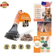 Multi-Purpose Deshedding Brush & Dematting Comb for Dogs and Cats - Durable Care