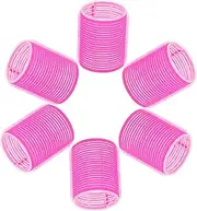 Ipetboom 6 Pcs Self Adhesive Hair Rollers Curling Tools for Volume for DIY Styling Reusable No Damage to Hair Random for Women Random Color