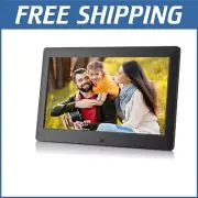 Elegant 10.1-Inch Digital Photo Frame - Video and Music Playback with Remote