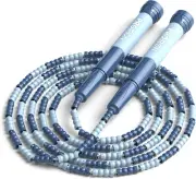 PROIRON Soft Beaded Skipping Rope, Adjustable Tangle Free Jump Rope Segmented Fi