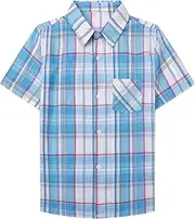 [SANGTREE] Men & Boy Long Sleeve Flannel Plaid Casual Shirts, 3 Months - Men 9XL