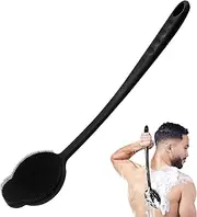 VWMYQ Silicone Body Scrubber - Long Handle Design Produces Foam, Exfoliating and Massaging, Perfect for Men and Women