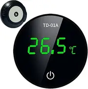 Tank Temperature Gauge | Water Temperature Meter,Rechargeable Celsius Sensor HD LED Screen for Outdoor Pond Bathtub Shower Refrigerator