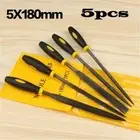 5pcs/set Mini Wood Rasp Metal Plastic Needle File Jewelry Hardened Alloy Repair