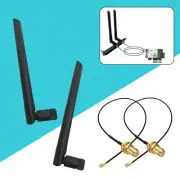 Mini PCI-e RP-SMA Cable 6dBi External Wireless Antenna for PC AC WiFi Bluetooth