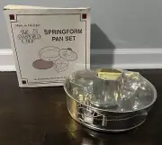 Pampered Chef Springform Pan Set Cake Heart Insert 9" NEW 4 Piece #1540