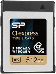 Silicon Power CFexpress Type B 512GB Memory Card, Up to 1800MB/s 8K RAW Video Recording