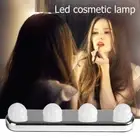 Shaving Bathroom Make Up Lights 4LED Light Bulbs Wall Mounted Make Up Mirror