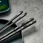 Japanese Alloy Steel Chopsticks Chinese Metal Sticks Circular Cho ρ! р) оβ :ι ьυ