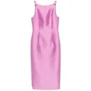 [Fely Campo] Fely Campo Bow-detail Midi Dress 44 IT PINK