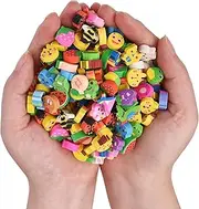300PCS Mini Cute Pencil Erasers for Kids,Animals and Fruits Erasers Bulk for Back to School Gift(Animals and Fruits, Small)