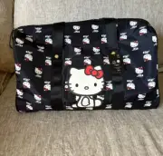 Bioworld Hello Kitty Sanrio All Over Logo Duffel Travel Overnight Gym Bag Purse