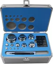 Fayelong 25pcs 1mg-1kg 304 Stainless Steel F1 Grade Digital Scale Calibration Weights Kit Set with Aluminum Box for Balance Scale