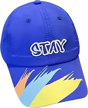 [TINAYAUE] Kids Baseball Cap Quick Dry Baseball Hat for Boys Girls 3-10 Color Graffiti Big Brim Peaked Cap Cute Embroidered Letter Thin Breathable Beach Mesh Hat