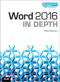 在飛比找三民網路書店優惠-Word 2016 in Depth