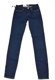 Levis Made & Crafted W25 L34 Jeans $179.00 Women's Pins Skinny Dark Blue Denim